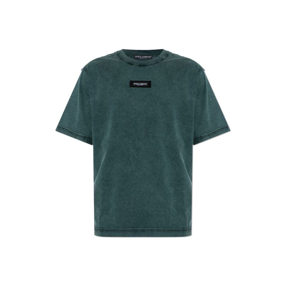 T-shirt with logo patch
